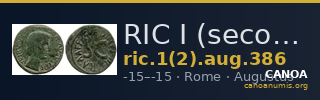 RIC I (second edition) Augustus 386 — CANOA
