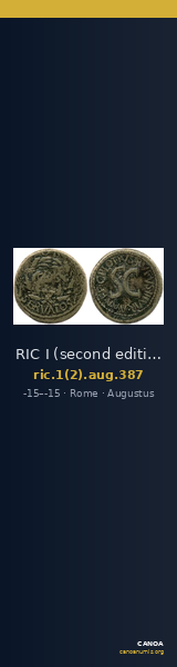 RIC I (second edition) Augustus 387 — CANOA