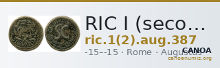 RIC I (second edition) Augustus 387 — CANOA