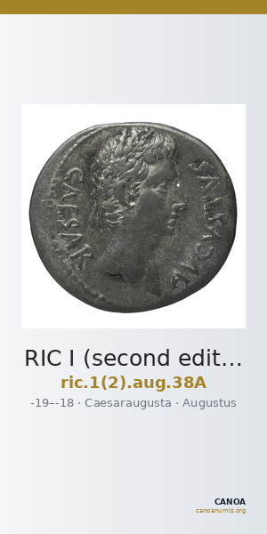 RIC I (second edition) Augustus 38A — CANOA