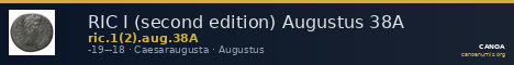 RIC I (second edition) Augustus 38A — CANOA