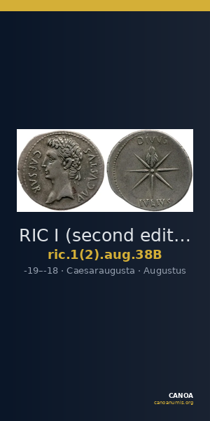 RIC I (second edition) Augustus 38B — CANOA