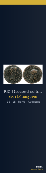 RIC I (second edition) Augustus 390 — CANOA