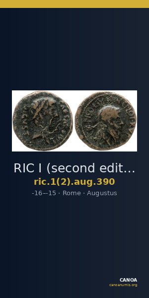 RIC I (second edition) Augustus 390 — CANOA