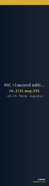 RIC I (second edition) Augustus 391 — CANOA