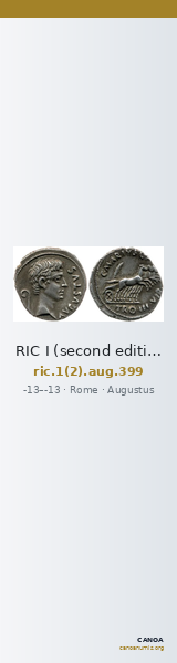 RIC I (second edition) Augustus 399 — CANOA