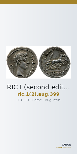 RIC I (second edition) Augustus 399 — CANOA