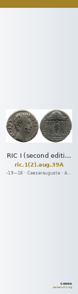 RIC I (second edition) Augustus 39A — CANOA