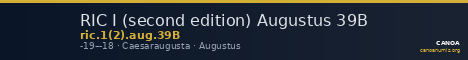 RIC I (second edition) Augustus 39B — CANOA