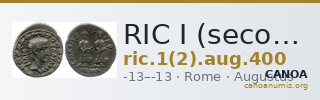 RIC I (second edition) Augustus 400 — CANOA