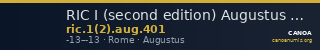 RIC I (second edition) Augustus 401 — CANOA