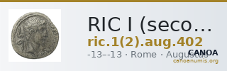 RIC I (second edition) Augustus 402 — CANOA