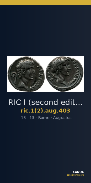 RIC I (second edition) Augustus 403 — CANOA