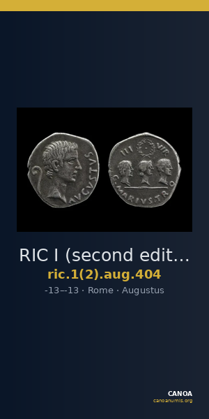 RIC I (second edition) Augustus 404 — CANOA