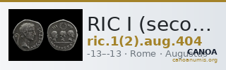 RIC I (second edition) Augustus 404 — CANOA