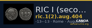 RIC I (second edition) Augustus 404 — CANOA
