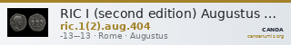 RIC I (second edition) Augustus 404 — CANOA