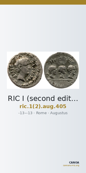 RIC I (second edition) Augustus 405 — CANOA