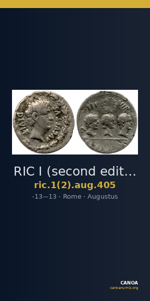 RIC I (second edition) Augustus 405 — CANOA
