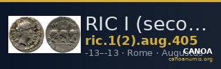 RIC I (second edition) Augustus 405 — CANOA