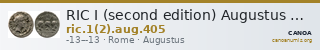 RIC I (second edition) Augustus 405 — CANOA