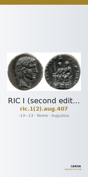 RIC I (second edition) Augustus 407 — CANOA