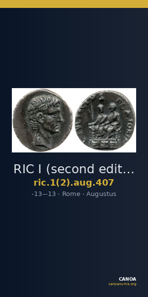 RIC I (second edition) Augustus 407 — CANOA