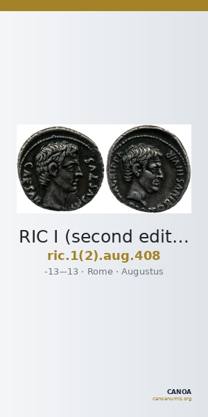 RIC I (second edition) Augustus 408 — CANOA