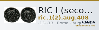 RIC I (second edition) Augustus 408 — CANOA