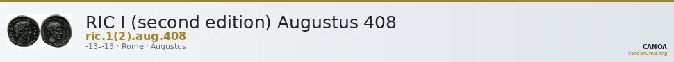 RIC I (second edition) Augustus 408 — CANOA