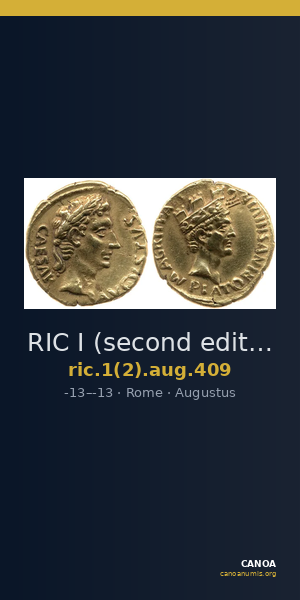 RIC I (second edition) Augustus 409 — CANOA