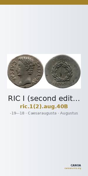RIC I (second edition) Augustus 40B — CANOA