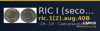 RIC I (second edition) Augustus 40B — CANOA