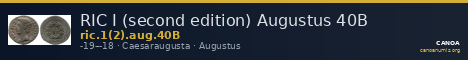 RIC I (second edition) Augustus 40B — CANOA