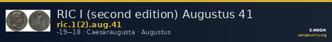 RIC I (second edition) Augustus 41 — CANOA