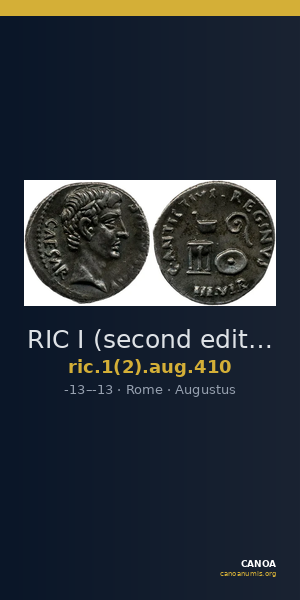 RIC I (second edition) Augustus 410 — CANOA