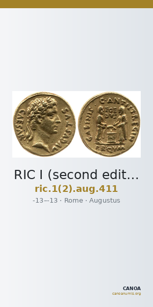 RIC I (second edition) Augustus 411 — CANOA