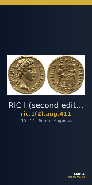 RIC I (second edition) Augustus 411 — CANOA
