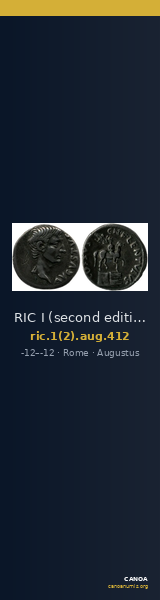 RIC I (second edition) Augustus 412 — CANOA