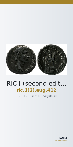 RIC I (second edition) Augustus 412 — CANOA