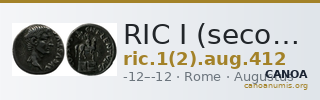 RIC I (second edition) Augustus 412 — CANOA