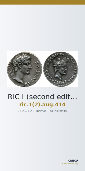 RIC I (second edition) Augustus 414 — CANOA
