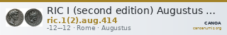 RIC I (second edition) Augustus 414 — CANOA