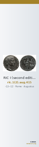 RIC I (second edition) Augustus 415 — CANOA