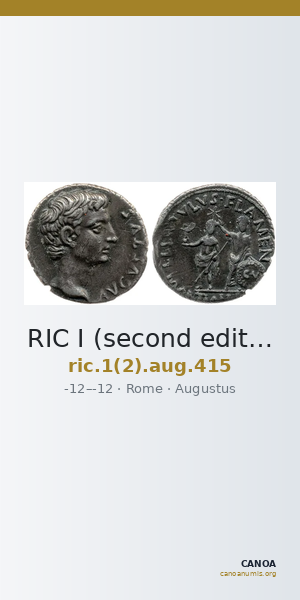 RIC I (second edition) Augustus 415 — CANOA