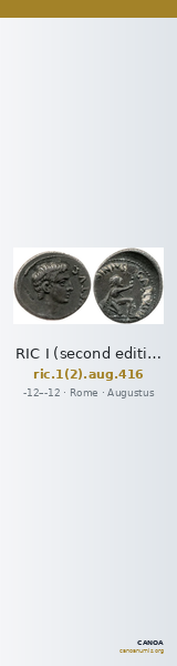 RIC I (second edition) Augustus 416 — CANOA
