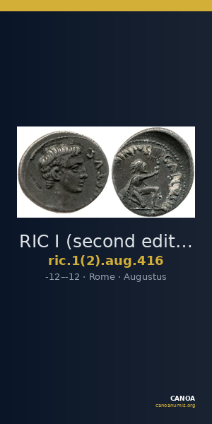 RIC I (second edition) Augustus 416 — CANOA