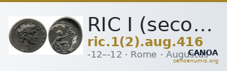 RIC I (second edition) Augustus 416 — CANOA