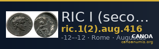 RIC I (second edition) Augustus 416 — CANOA