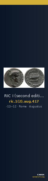 RIC I (second edition) Augustus 417 — CANOA